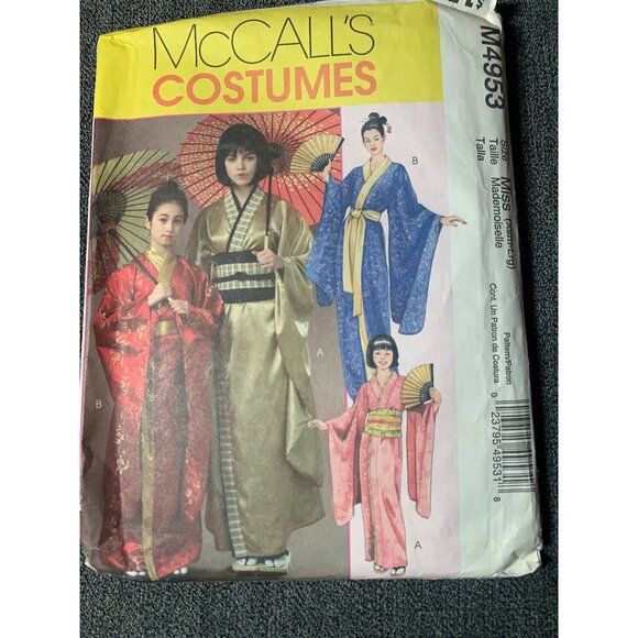 McCall's Kimonos Misses Girls Sewing Pattern sz xsmall - Lrg M4953 - uncut - Picture 1 of 9